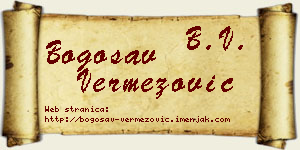 Bogosav Vermezović vizit kartica